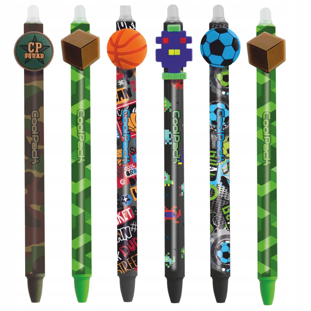 

Długopis zmazywalny dla chłopca 6 sztuk Boys