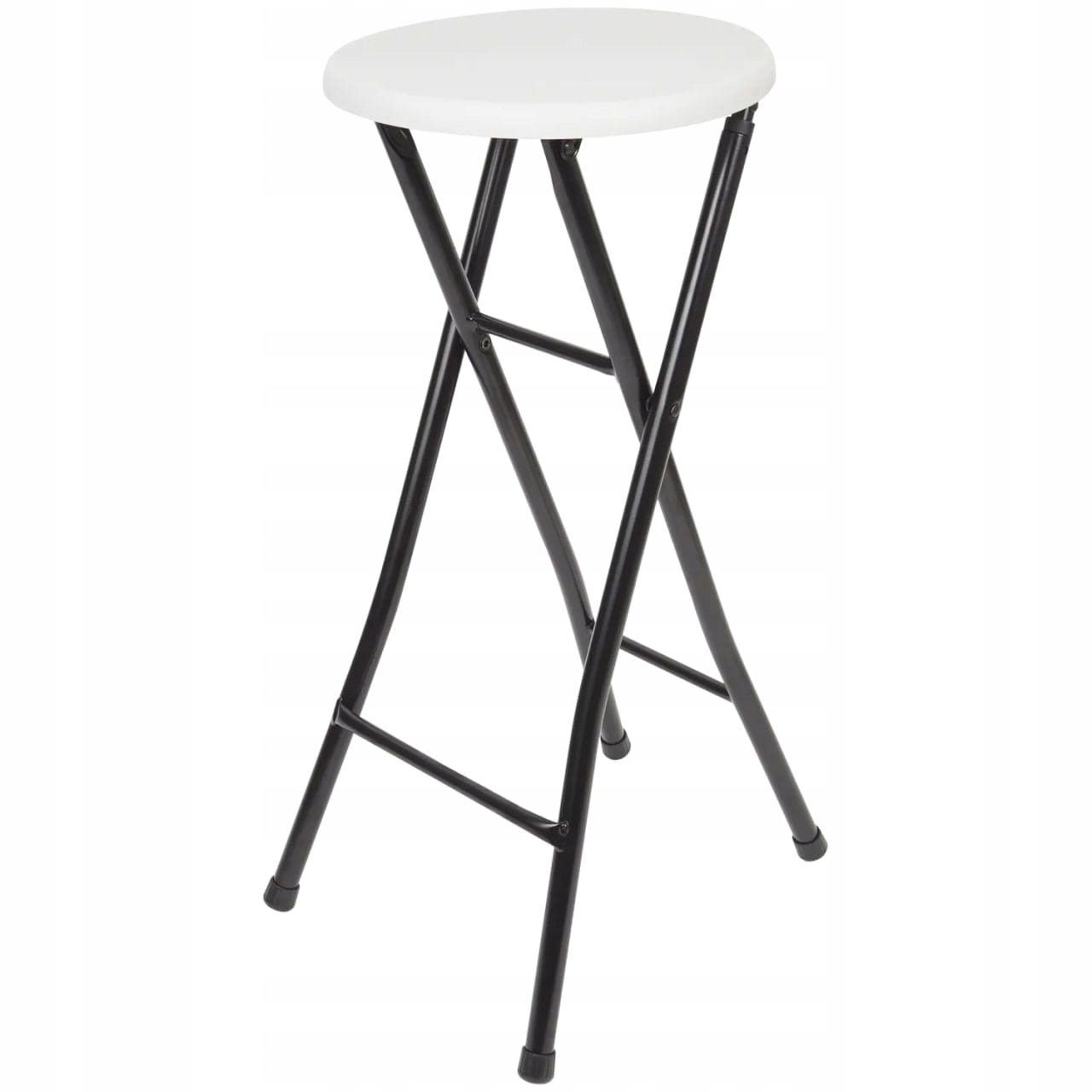 Stołek barowy Krzesło 31x70 cm Impreza Ogród biały