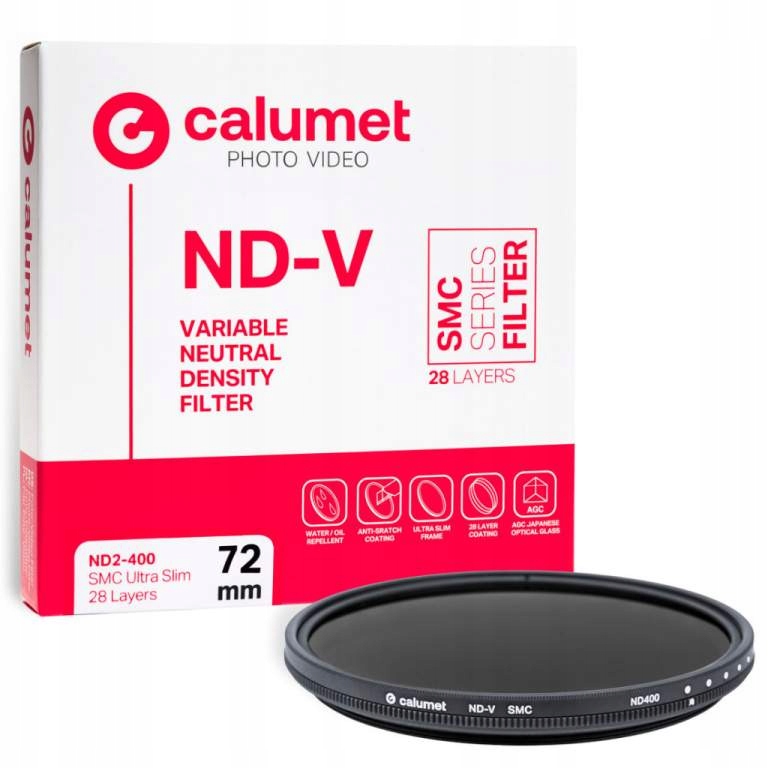 Filtr szary Calumet Variable ND2-400 SMC 72 mm Ultra Slim 28 Layers