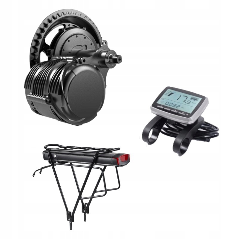 Tongsheng Zestaw Elektryczny Do Roweru TSDZ8 48V 750W Bateria 15AH