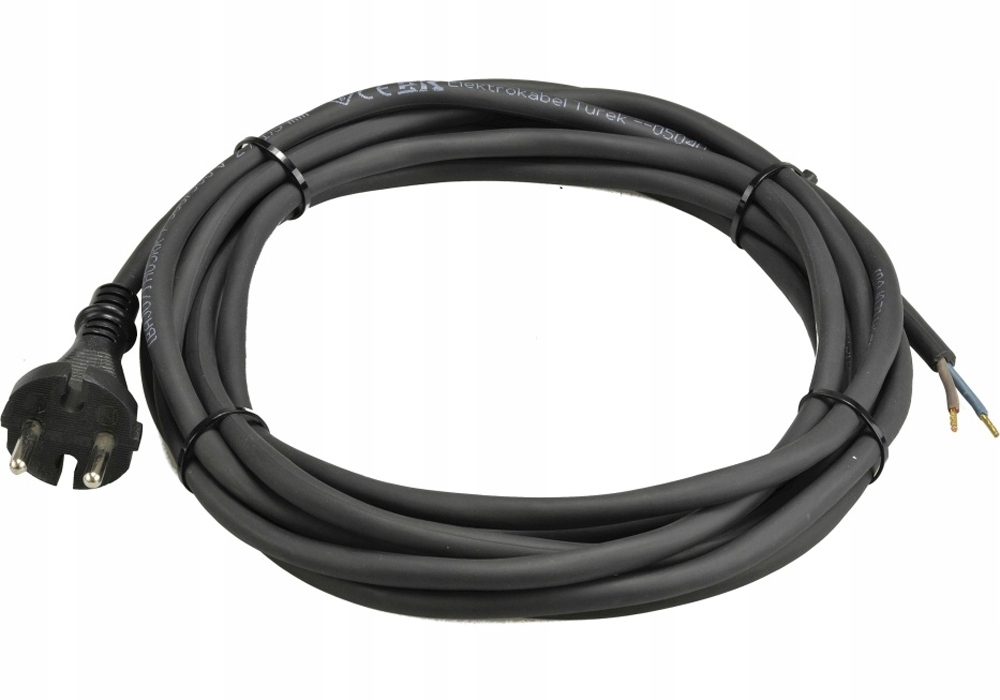 PRZEWÓD PRZYŁĄCZENIOWY GUMOWY 2x0,75 KABEL 3m