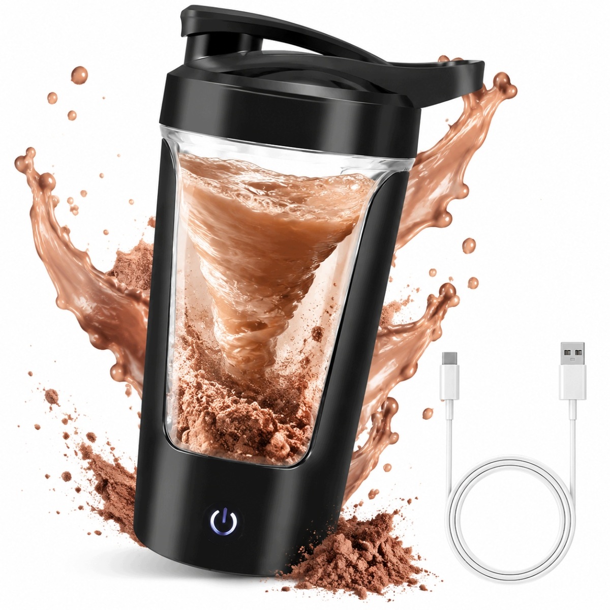 Elektryczny Shaker Do Białka 450 ML Butelka Blender Do Odżywek Treningowa