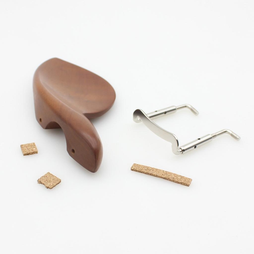 Podpórka pod brodę z drewna jujube ze śrubą do skrzypiec 3/4 4/4 Marka bez marki