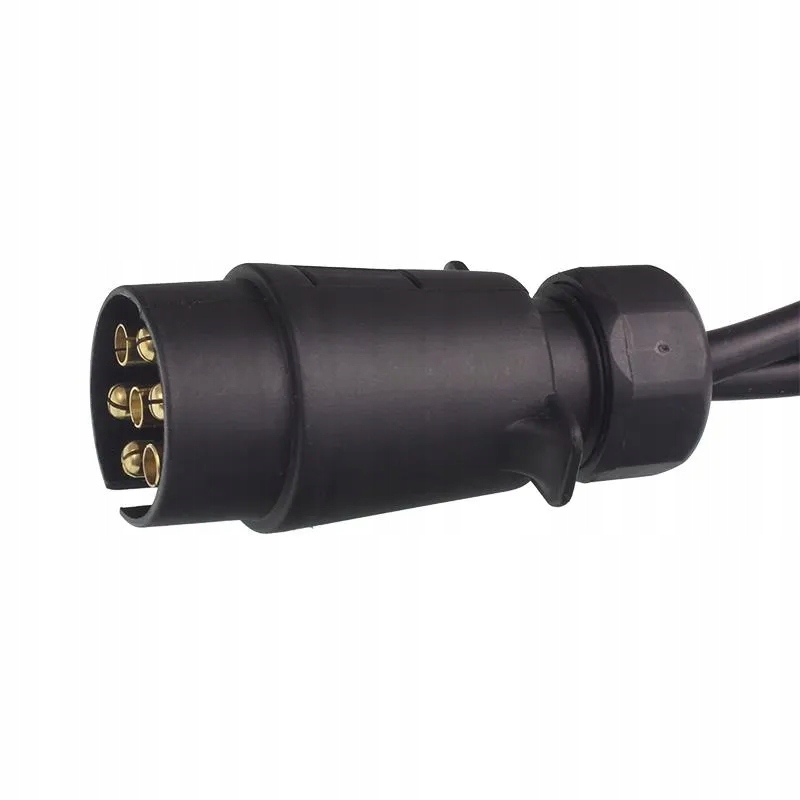 WIĄZKA ELEKTRYCZNA DO PRZYCZEPY Z WTYCZKĄ 7/12V + PRZEWÓD 2X5M, H.R-GMPWEDP Producent części bez marki