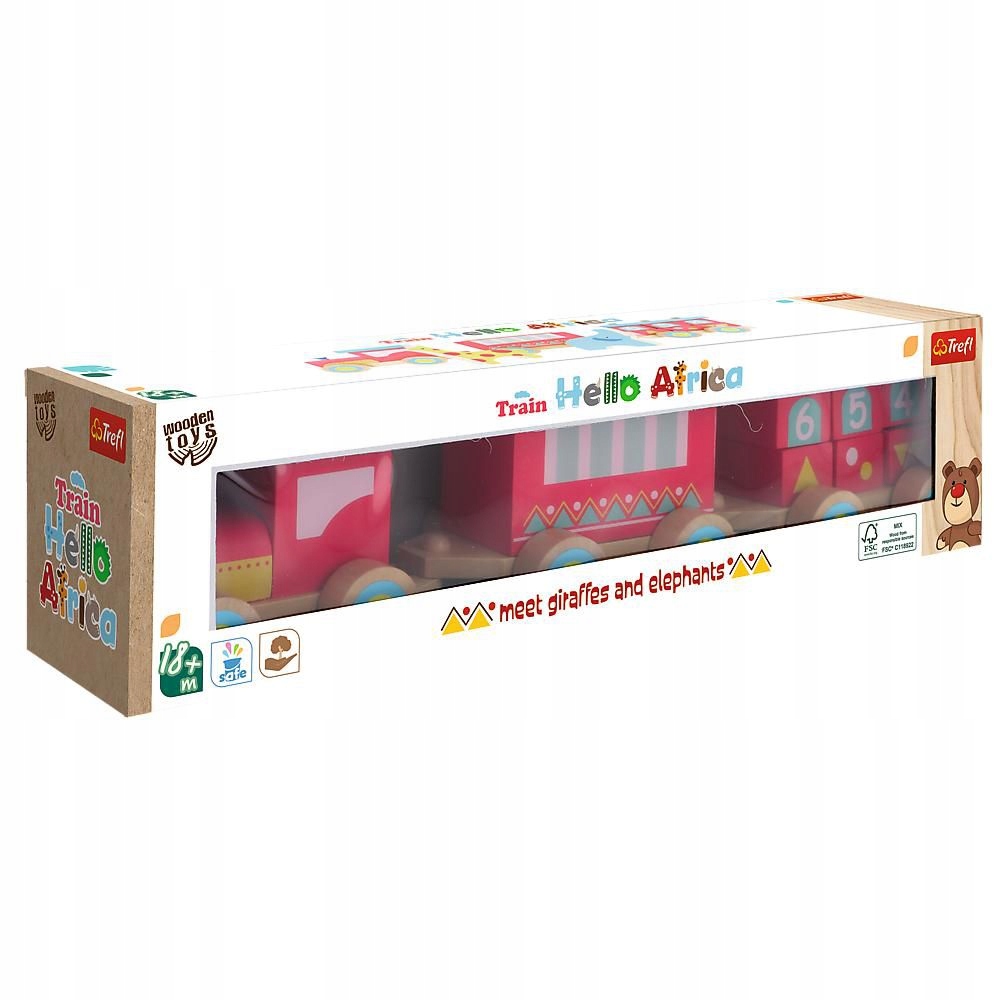 ZABAWKA DREWNIANA TRAIN AFRICA 61695