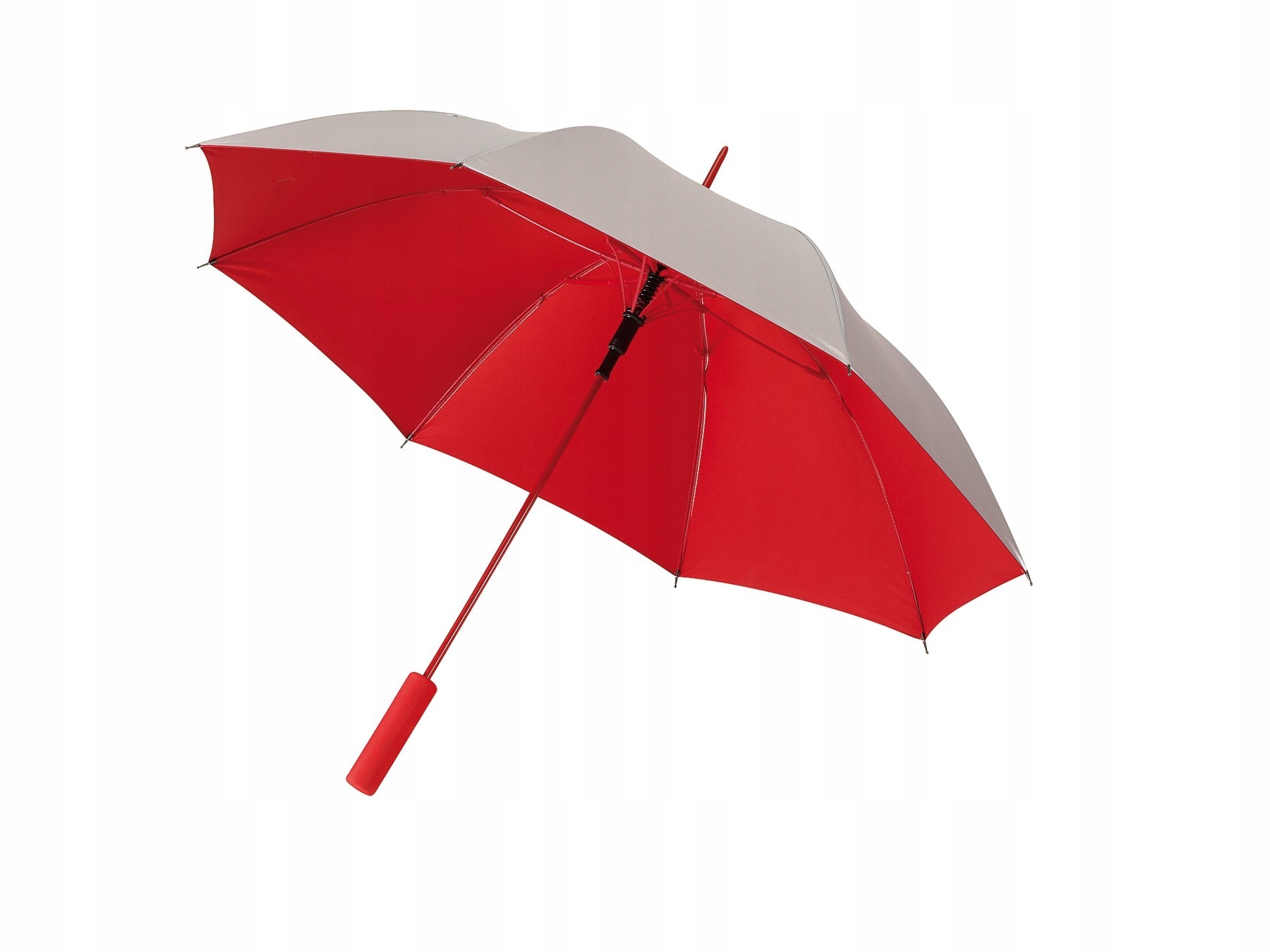 

Parasol parasolka automatyczna czerwona srebrna