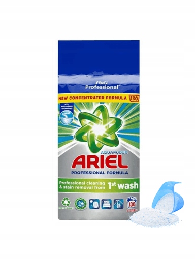 Levně Profesionální prášek na praní bílého a světlého prádla Ariel Regular 7,15 Kg