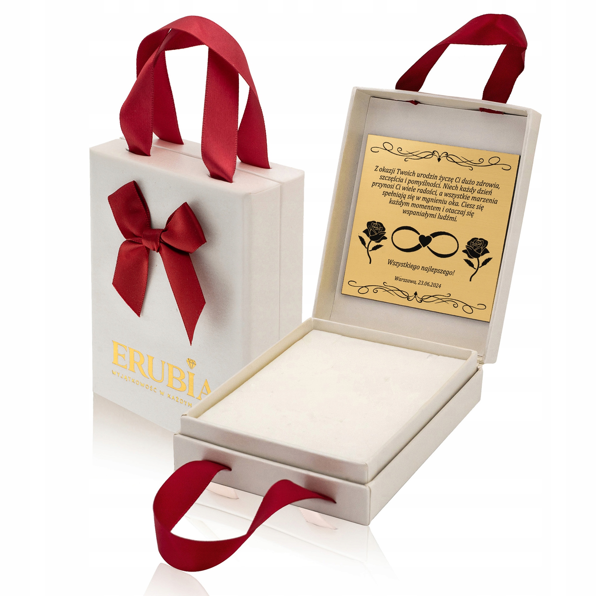 Elegantní Krabička S Gravírováním Kufr 3v1 Erubia Originální