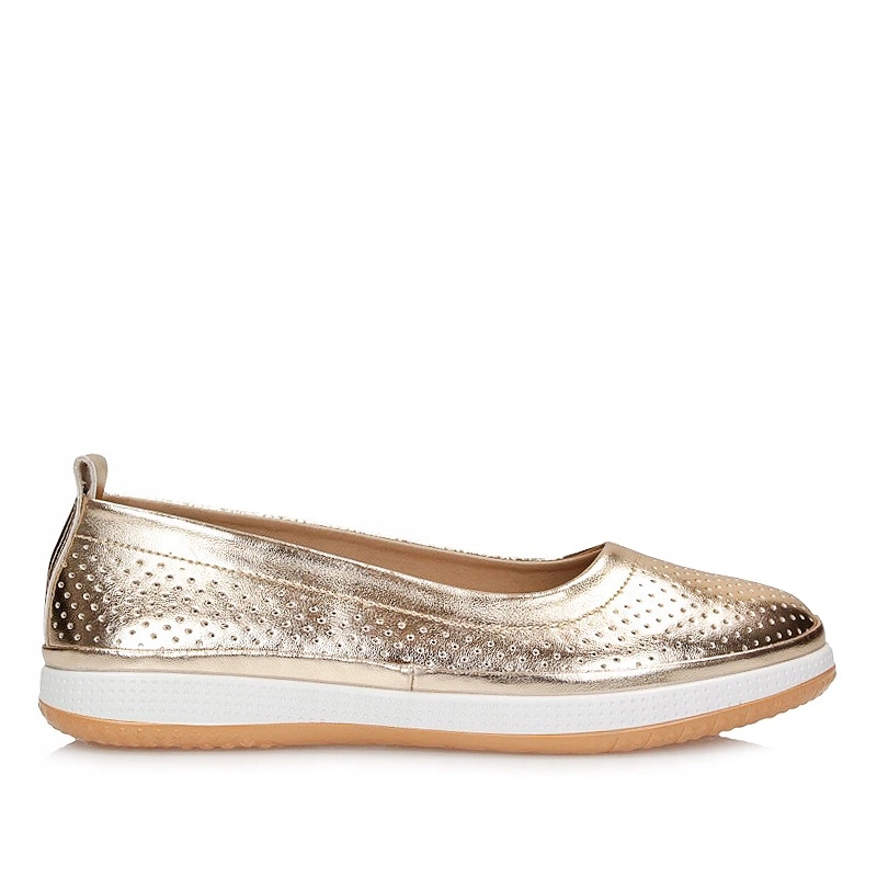 Dámské pohodlné zlaté baleríny Filippo DP7008/25 Go