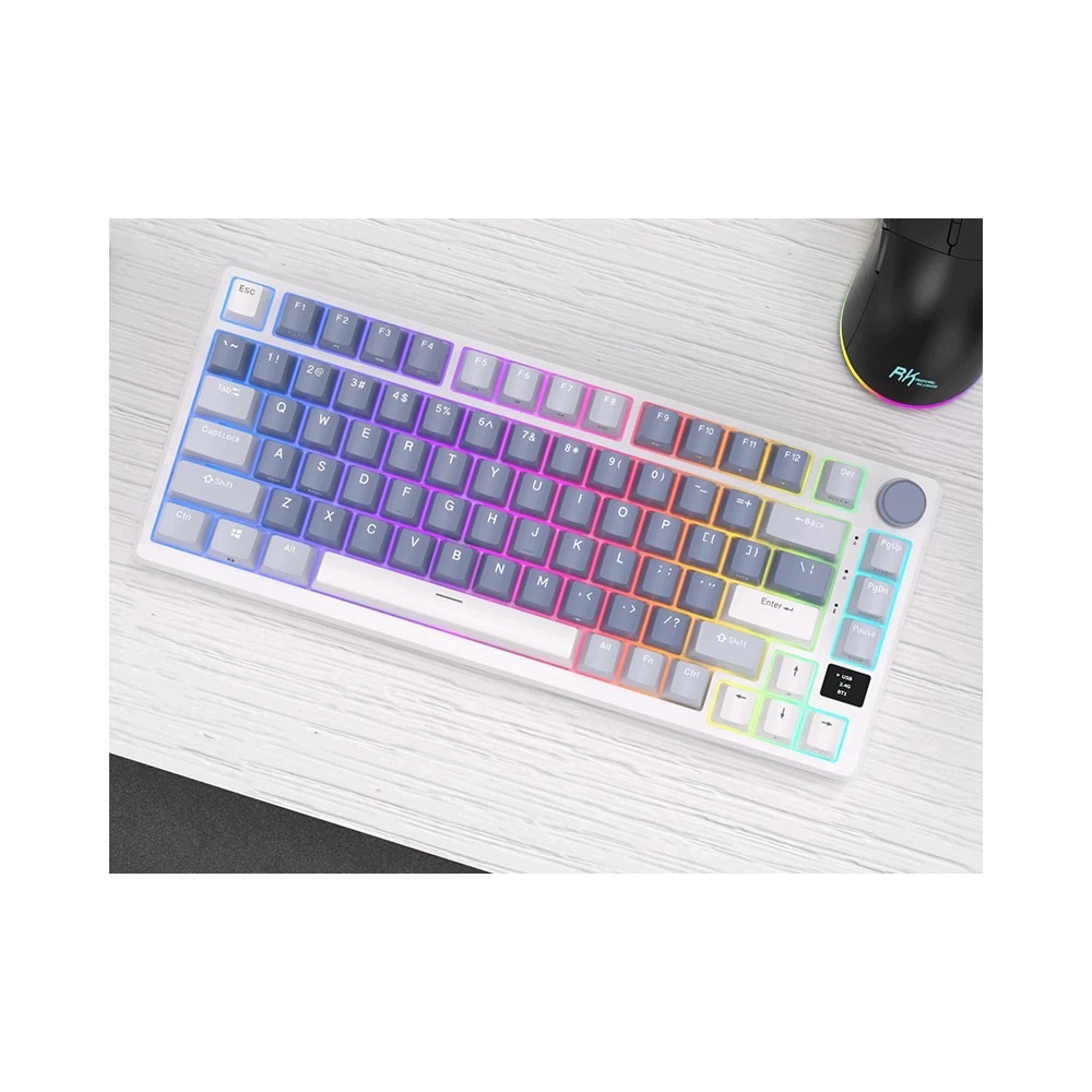 ROYAL KLUDGE RK-M75 Ocean Blue Gaming Keyboard Beige switch — 4