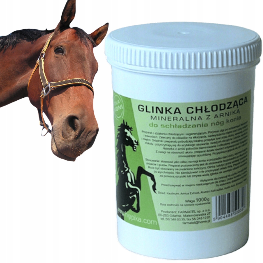 Glinka chłodząca mineralna z arniką dla koni XXL 3 kg