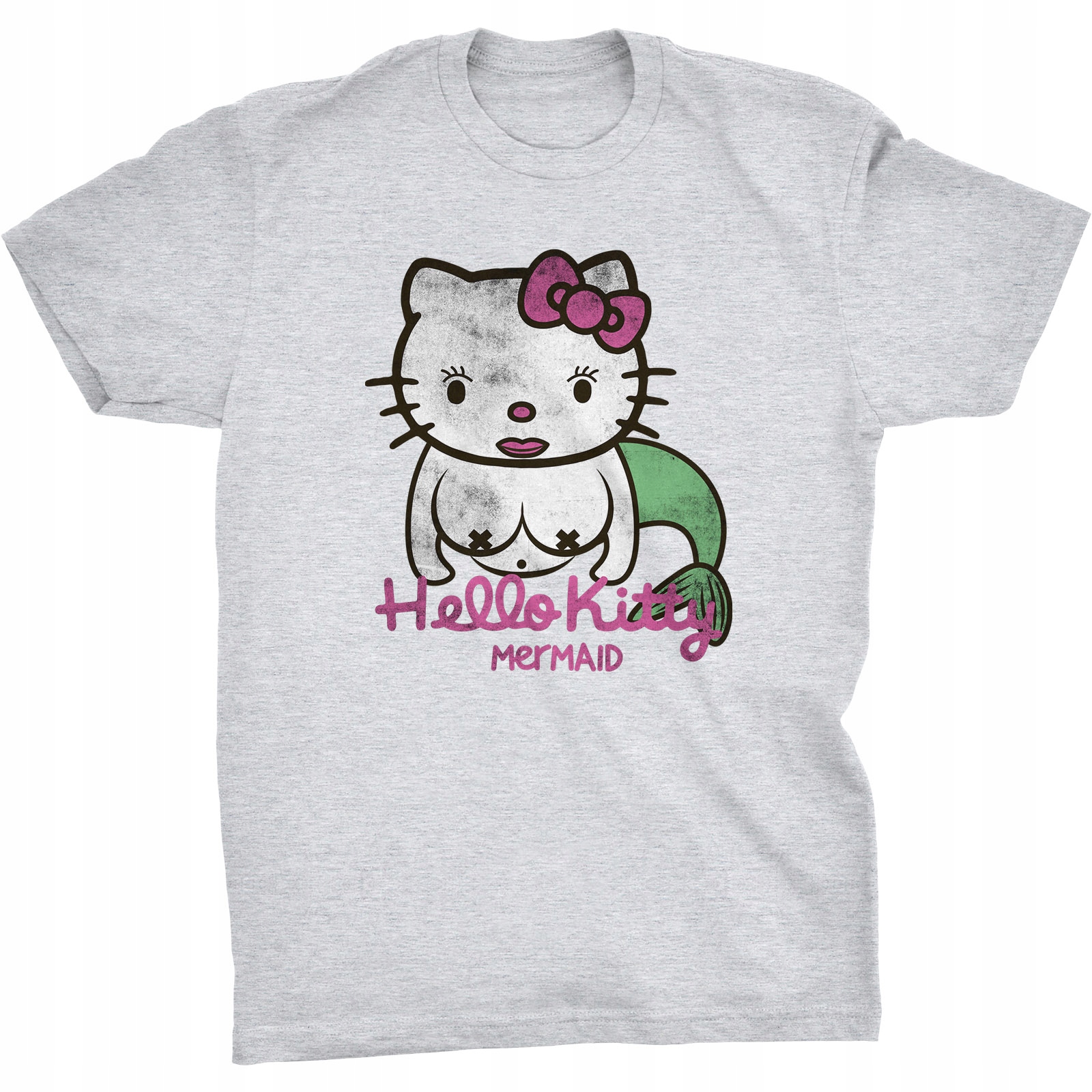 

Hello Kitty Koszulka Syrenka Punk Rock Gothic