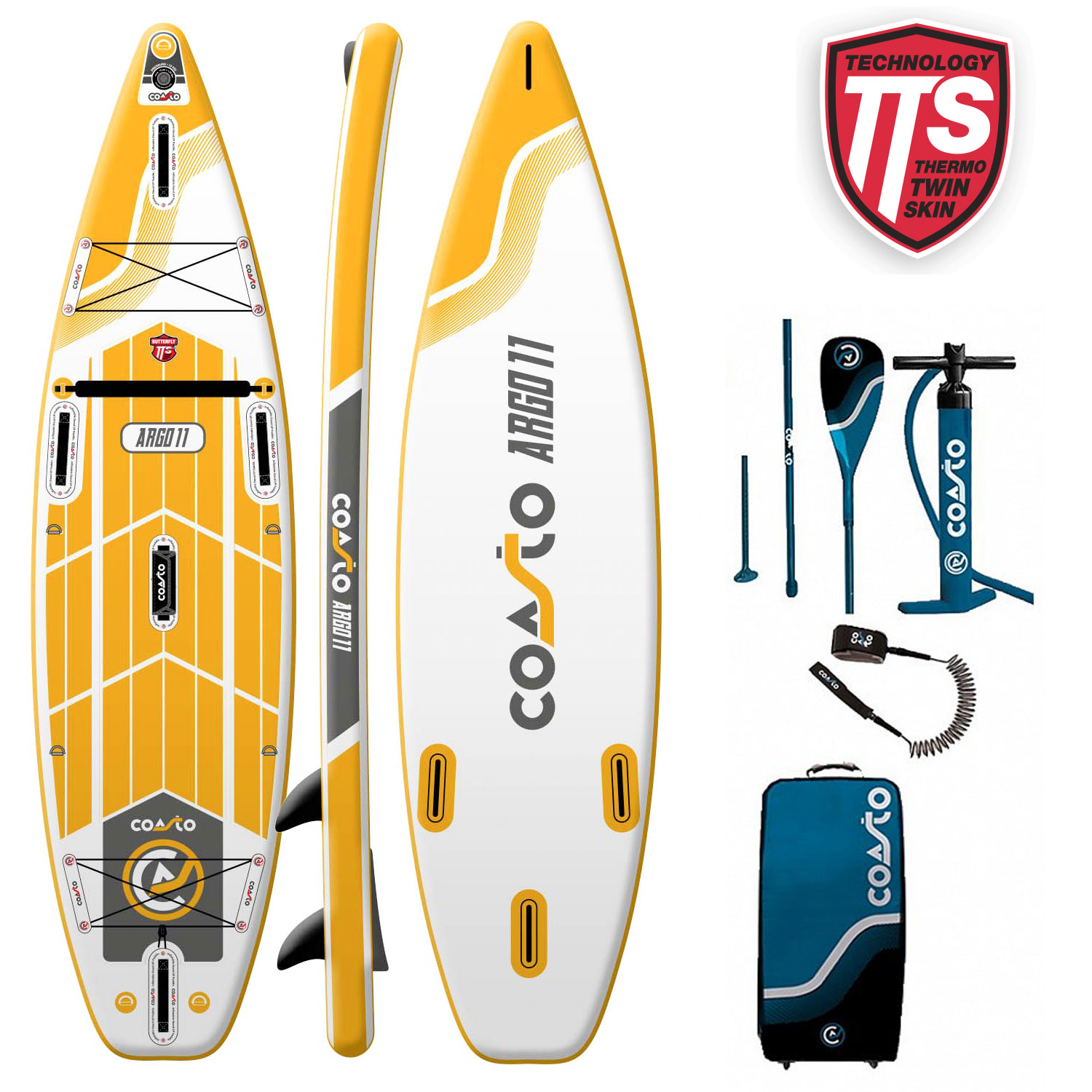 Deska SUP Coasto Argo Double Chamber 11'0"