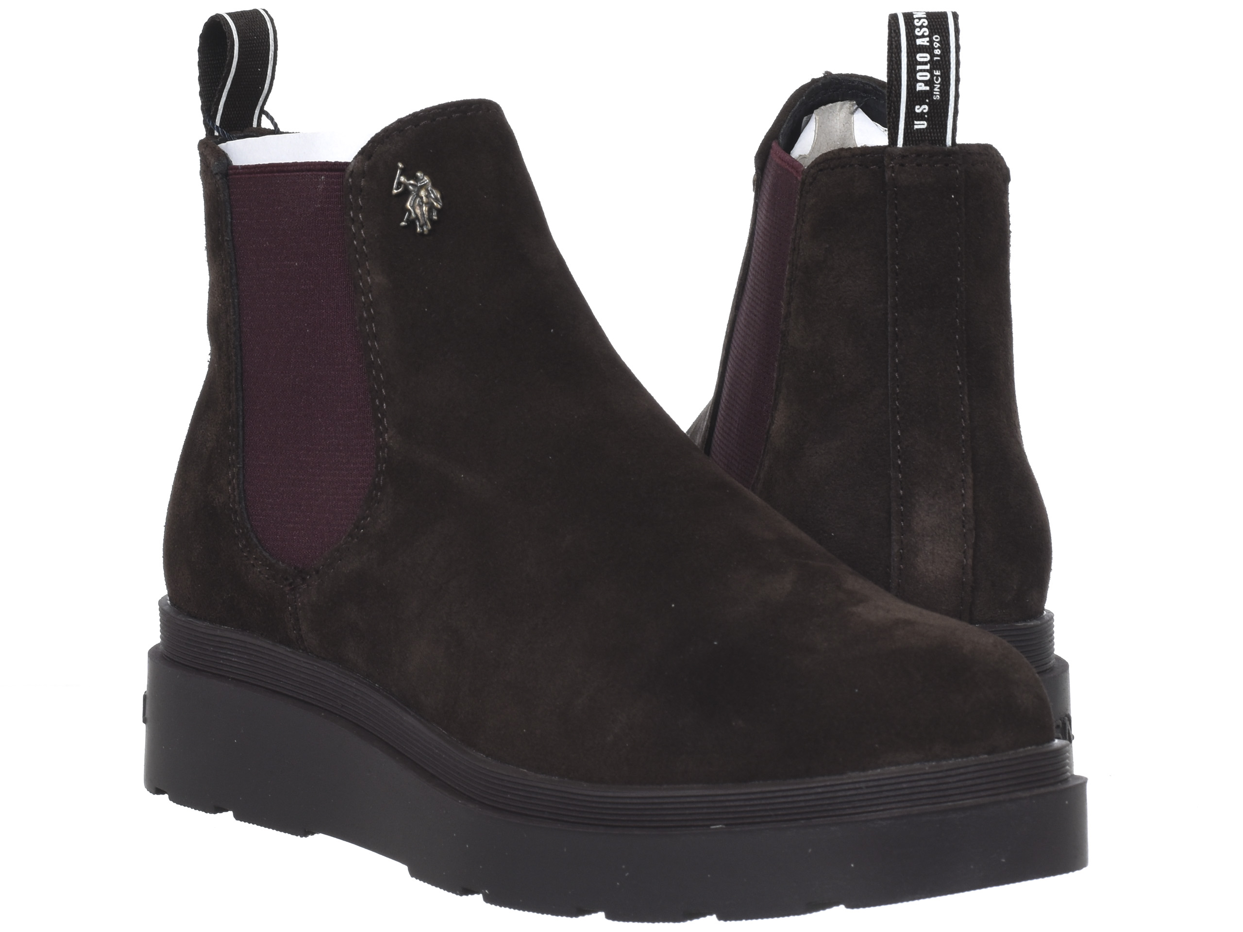 Dámské boty U.s. Polo Assn. PENNY004-DBR kotníkové boty na platformě, hnědé
