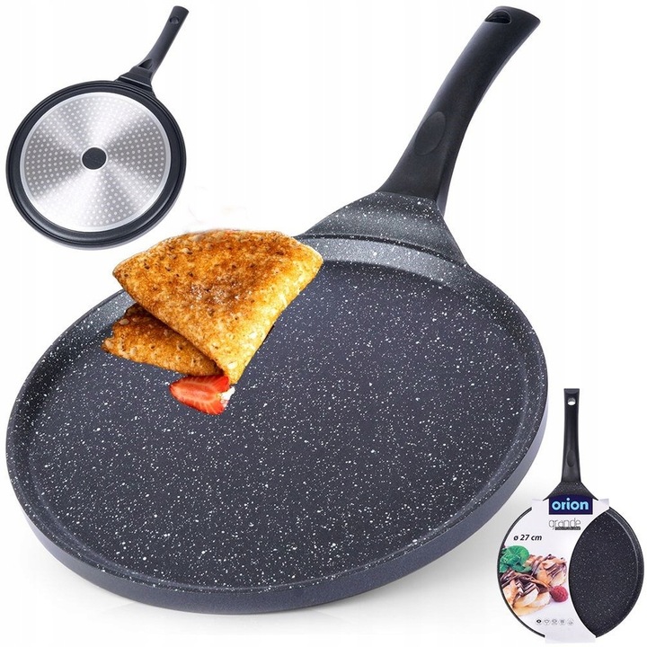 Patelnia Granitowa Do Smażenia Placków Naleśników Niska 27 cm