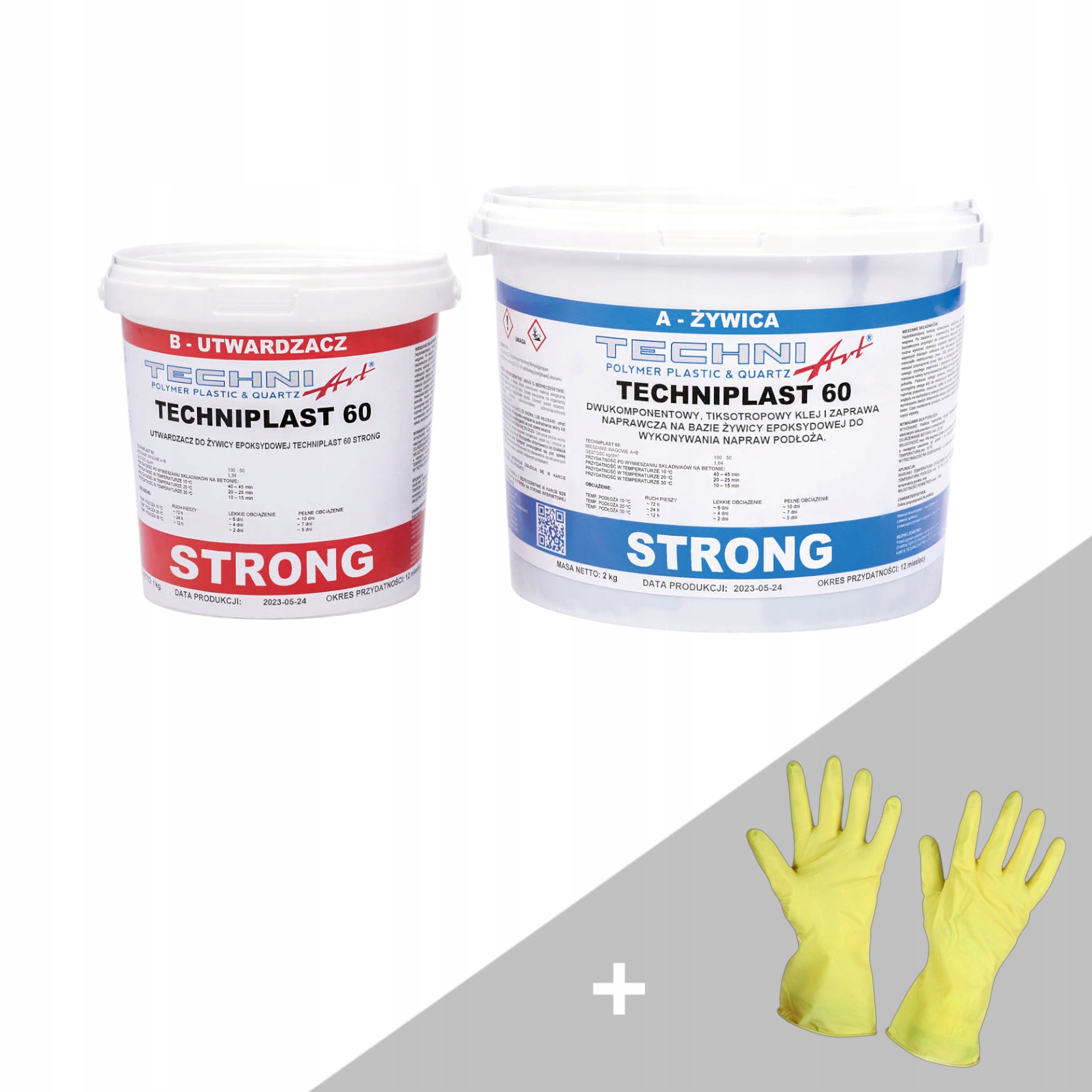 Techniplast 60 Strong epoxidová pryskyřice pro opravu prasklin v betonu 3 kg