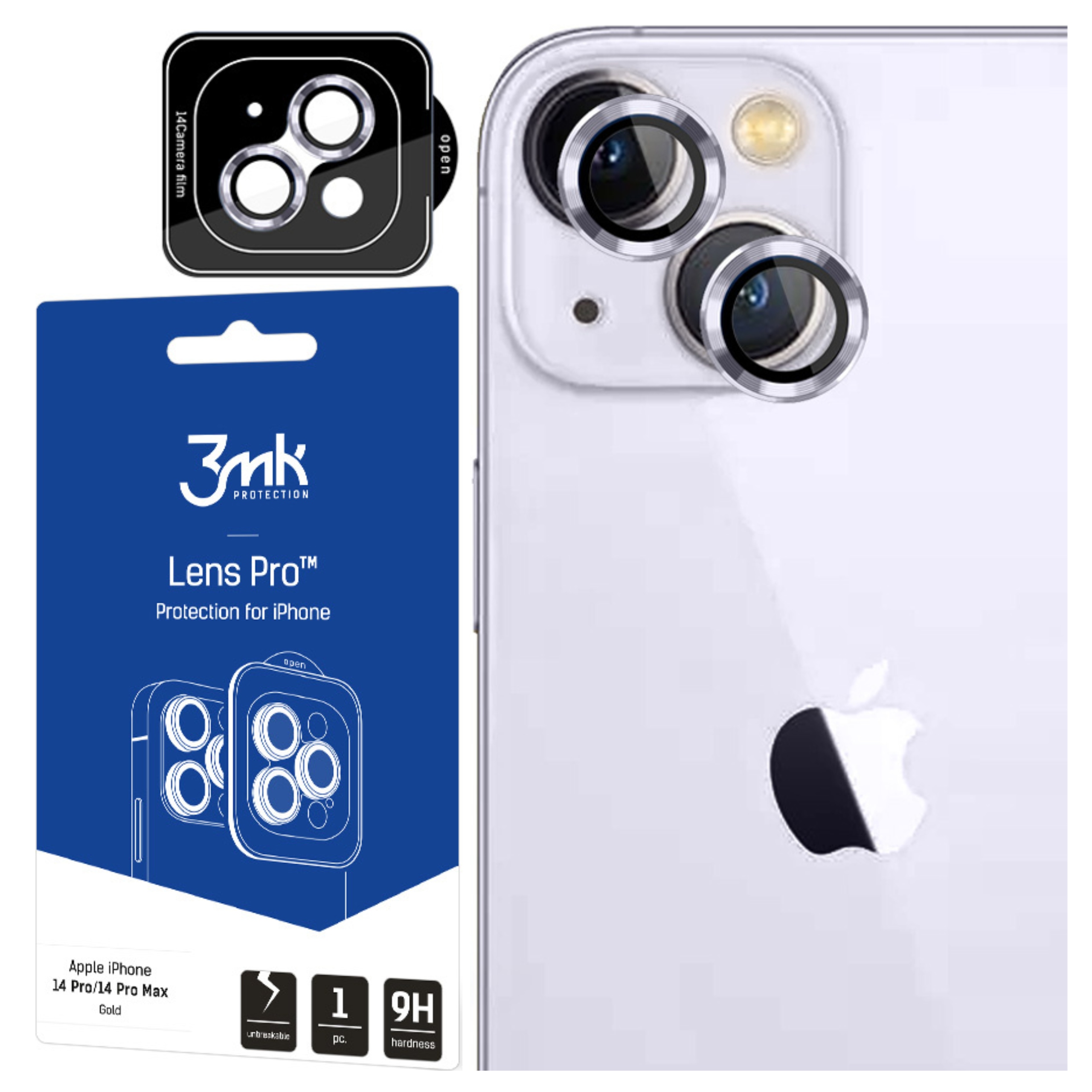 Apple iPhone 14 3mk Lens Protection Pro Violet
