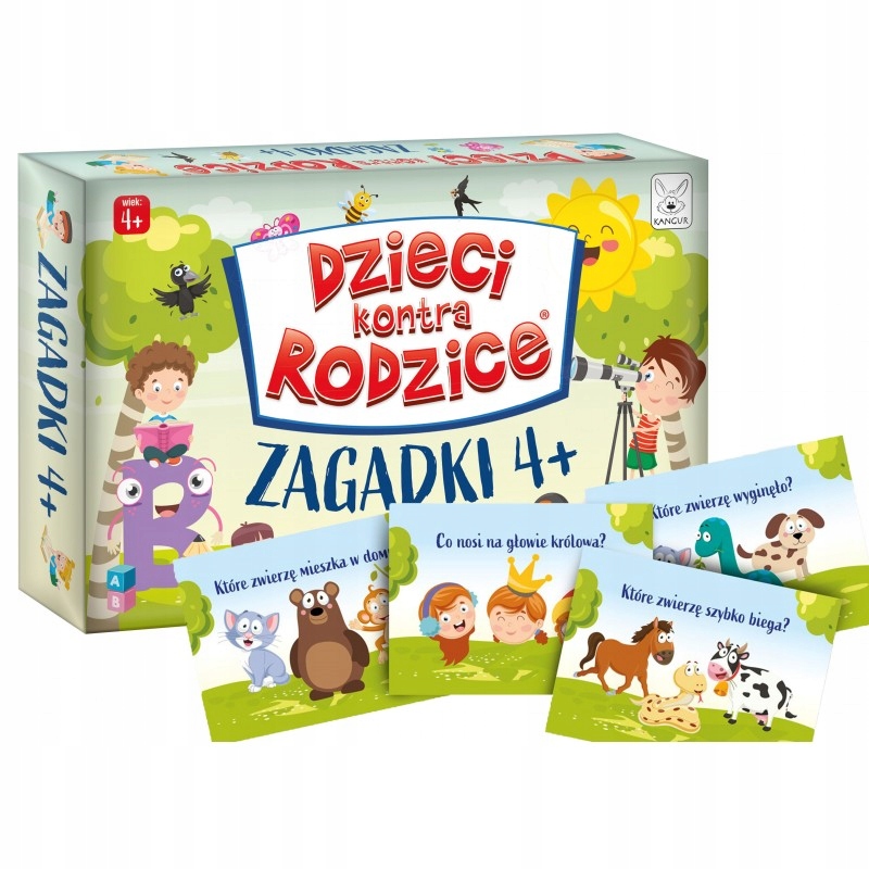 

Gra rodzinna Dzieci Kontra Rodzice Zagadki od 4+