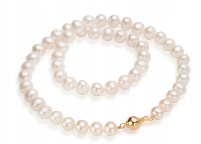 Złoty Naszyjnik z Pereł PSB6Z01 Verona Jewellery