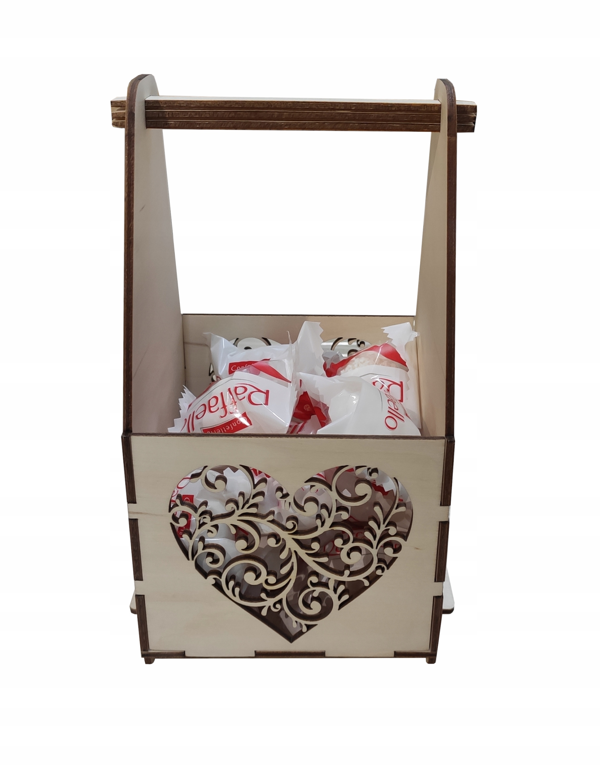 DREWNIANY KOSZYK KOSZYCZEK PREZENTOWY DZIEŃ MATKI