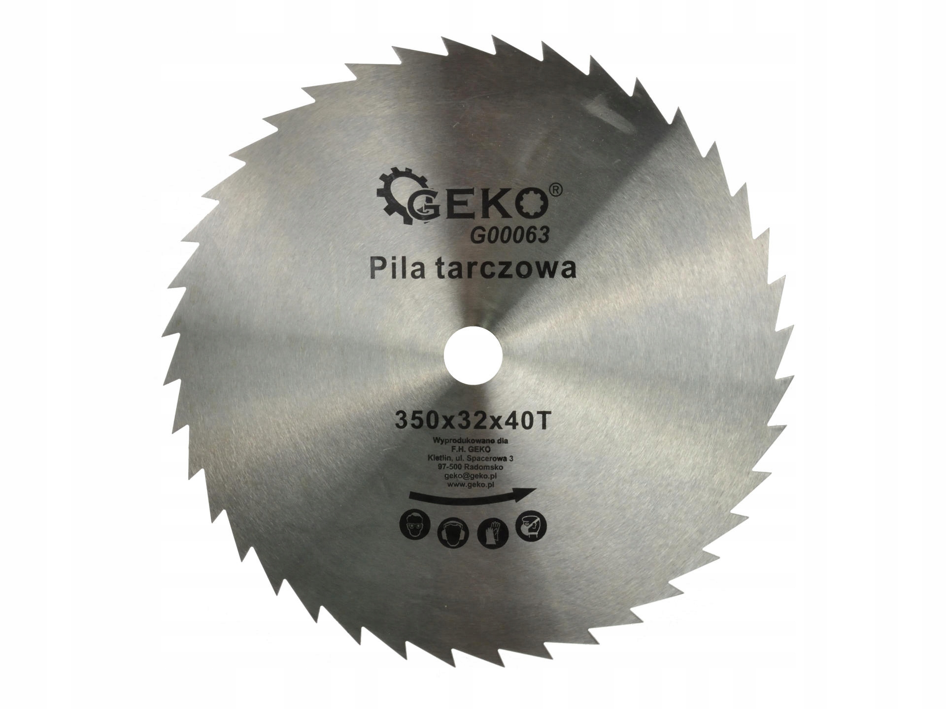 

Geko Tarcza tnąca G00063 350 x 32 mm 40 zębów