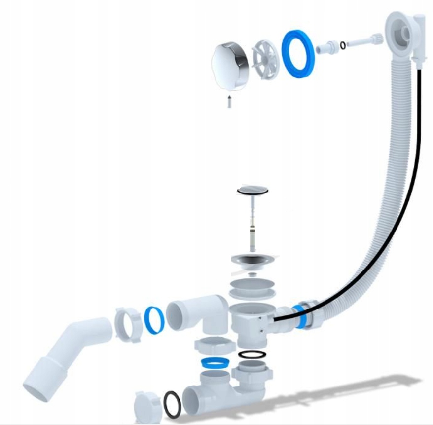 Syfon wannowy z przelewem 50 mm EAN (GTIN) 5905647154169
