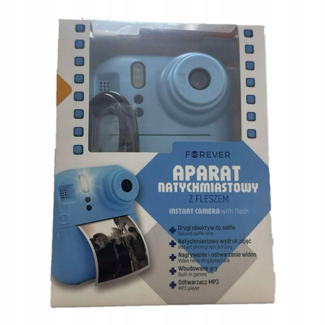 Aparat Natychmiastowy Forever Z Modułem Selfie/ niebieski