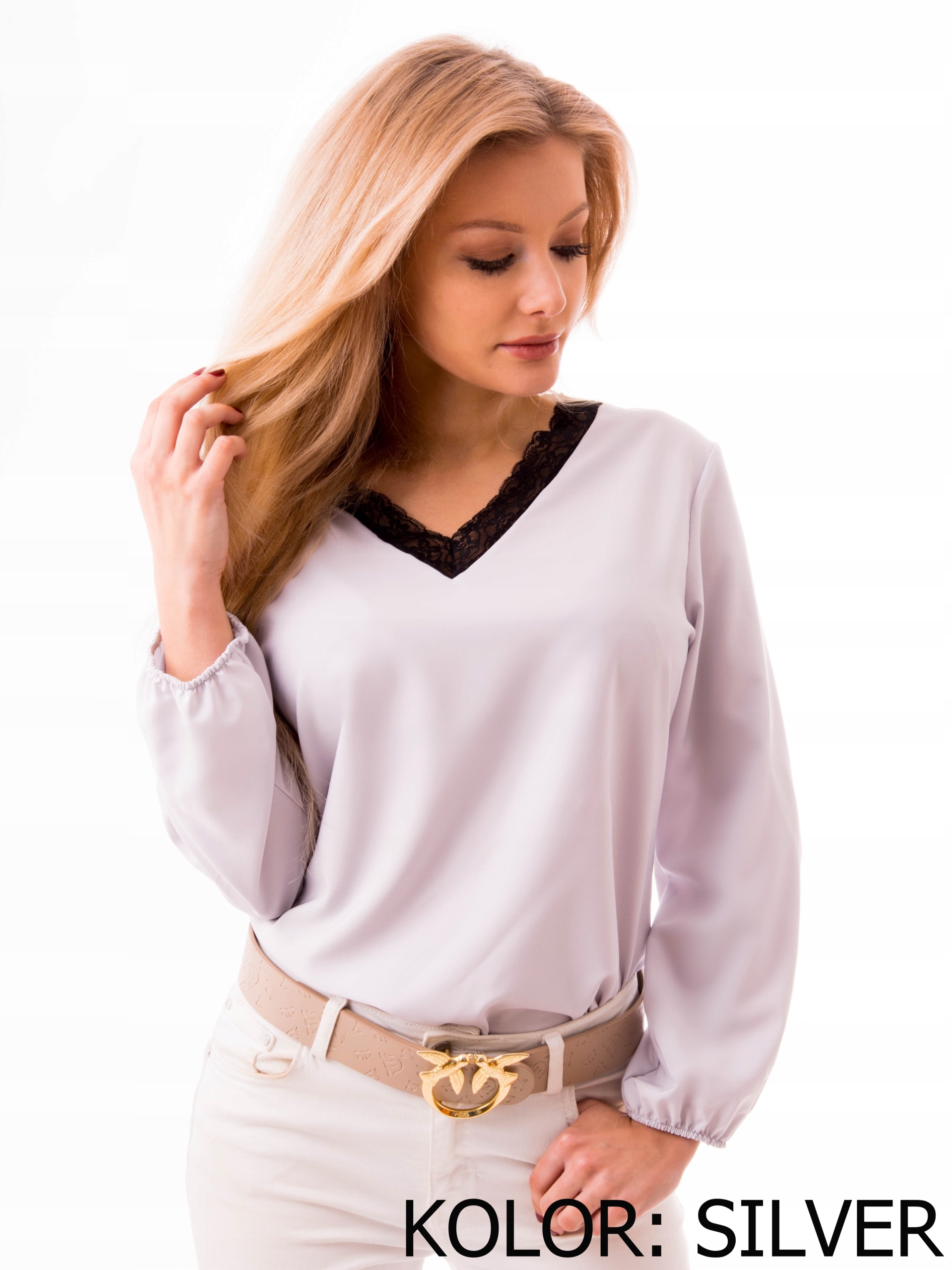 ELEGANCKA KOBIECA MODNA KORONKOWA BLUZKA POLSKI PRODUKT Rozmiar uniwersalny