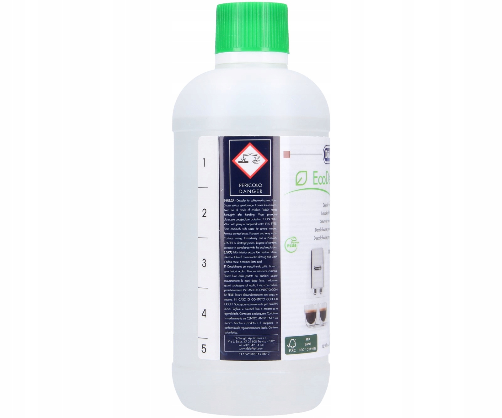 Odkamieniacz Delonghi EcoDecalk DLSC500 500ml Uniwersalny Przeznaczenie do ekspresów