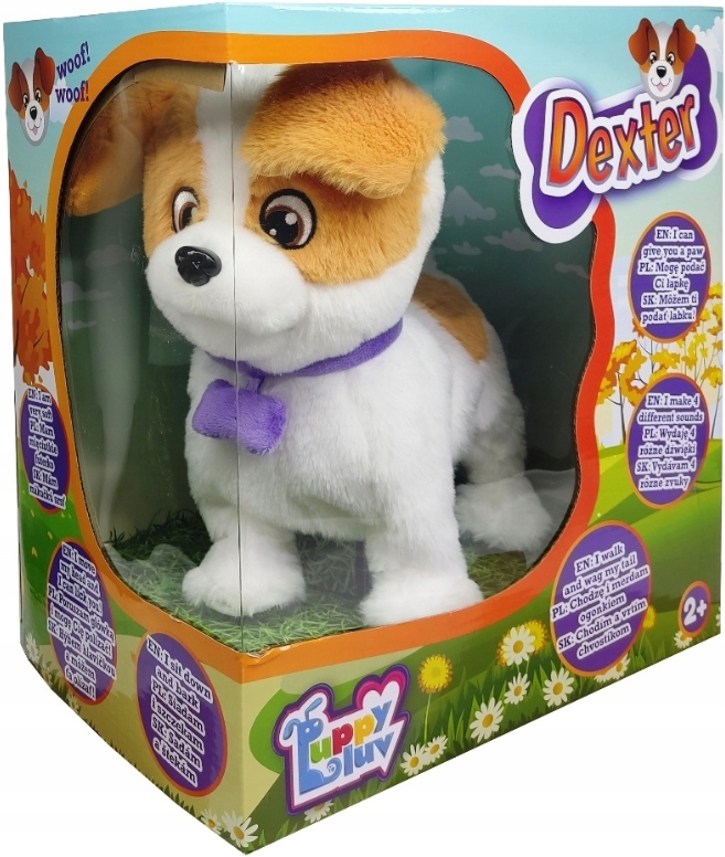 Tm Toys Interaktywny duży pies piesek zabawka Dexter pluszak 2+