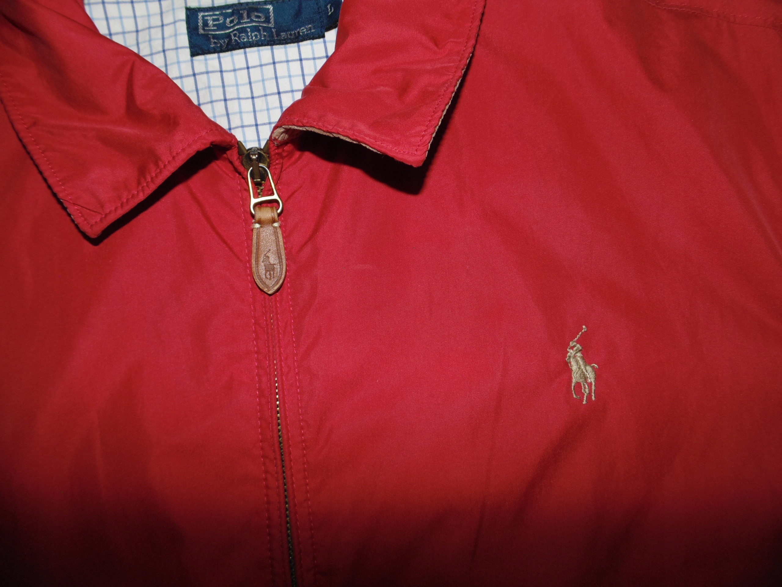 RALPH LAUREN KURTKA HARRINGTON r. L Kolor czerwony