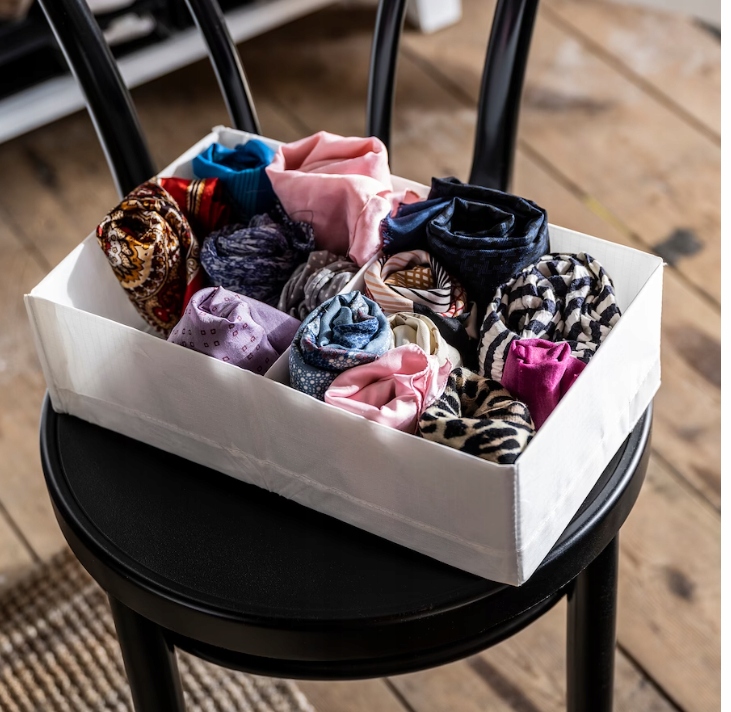 PUDEŁKO Z PRZEGRÓDKAMI, BIAŁE 20x34x10cm STUK IKEA Kod producenta 60474425