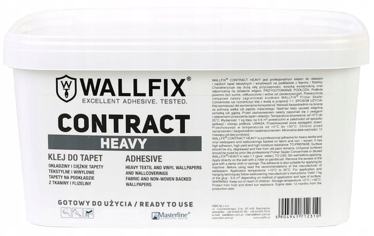 KLEJ KLEJE DO TAPET WALLFIX CONTRACT HEAVY 5 KG