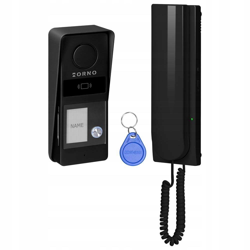 Atin, 2-žilový interkomový set, čítačka kľúčeniek, čierny