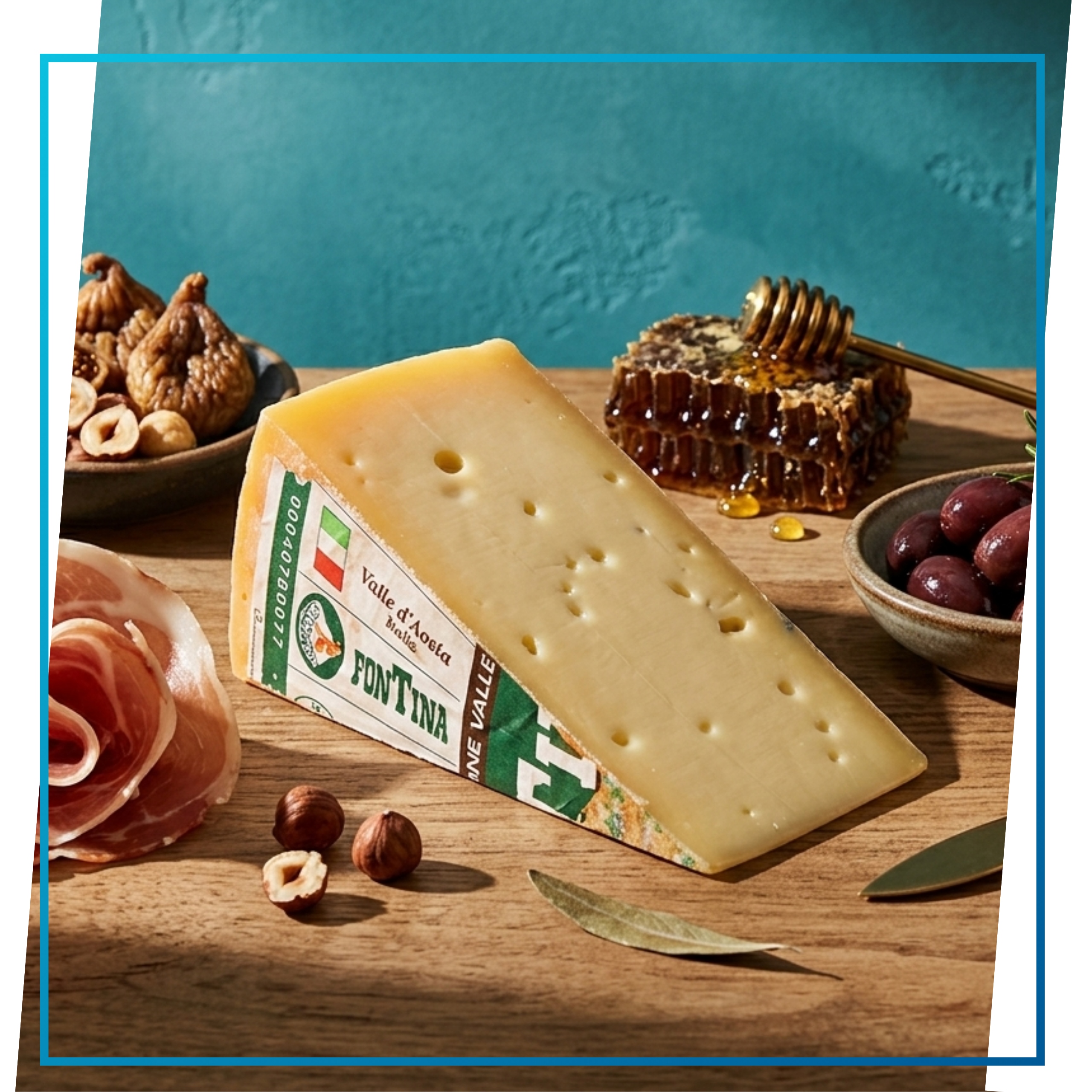 Włoski Ser Fontina Dop Aromatyczny 1 kg Intensywny Smak Flomaro