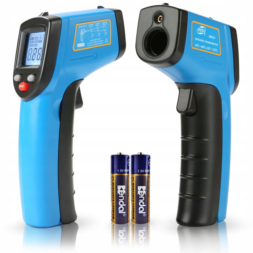 PIROMETR TERMOMETR LASEROWY BEZDOTYKOWY NA PODCZERWIEŃ EMISYJNOŚĆ -50+400°C