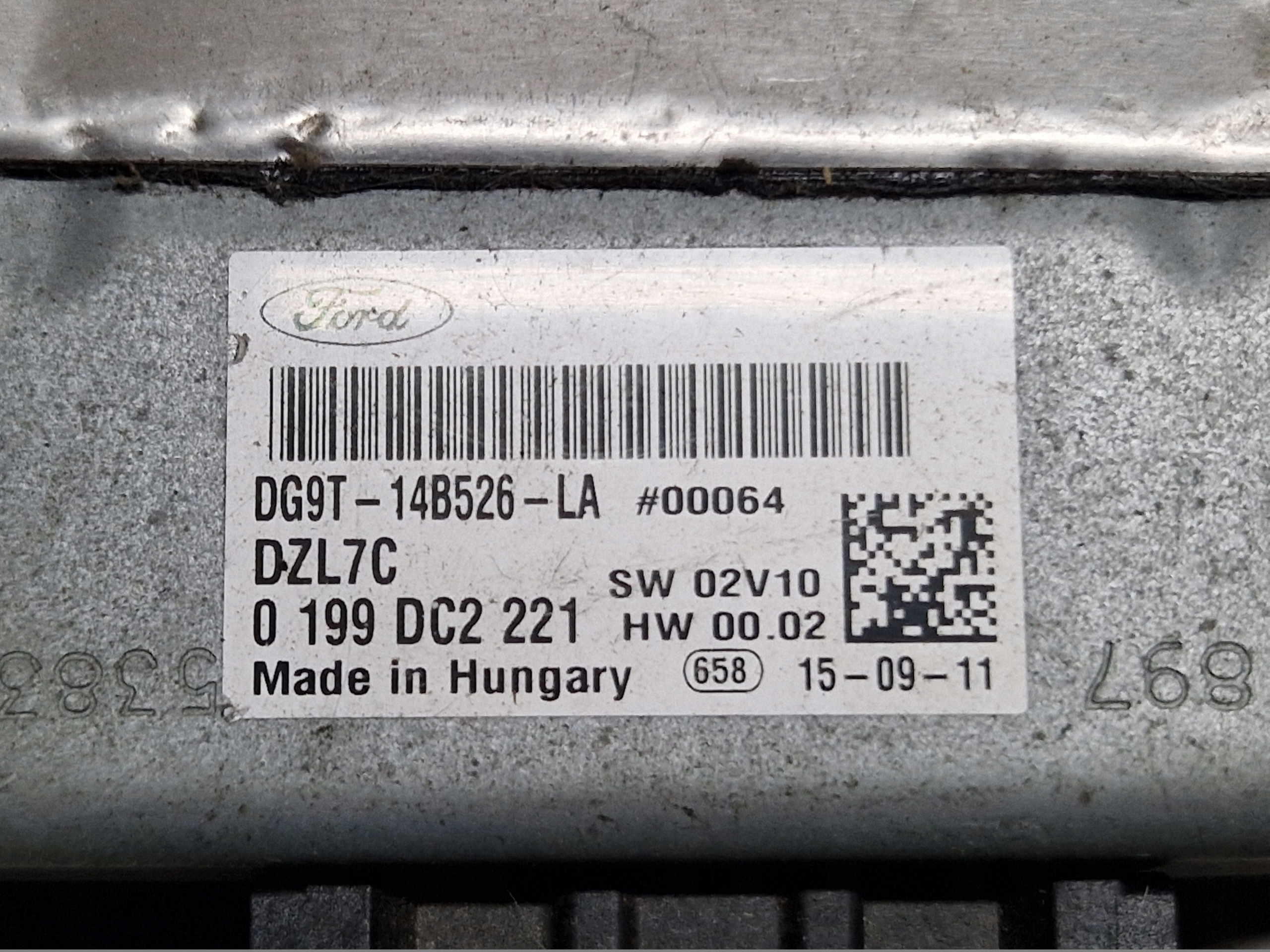 FORD MONDEO MK5 module control unit START STOP DG9T-14B526-LA