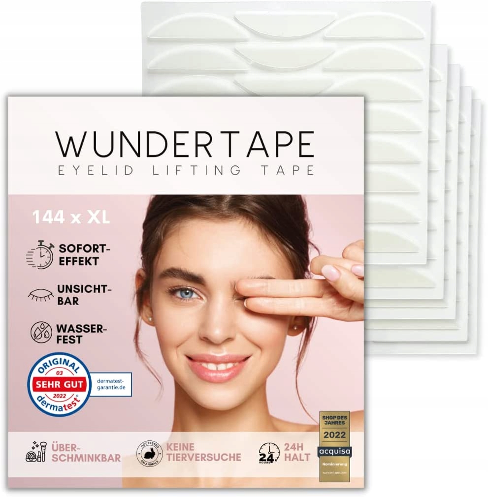 Pásky na padající víčka XL 144 kusů Wundertape