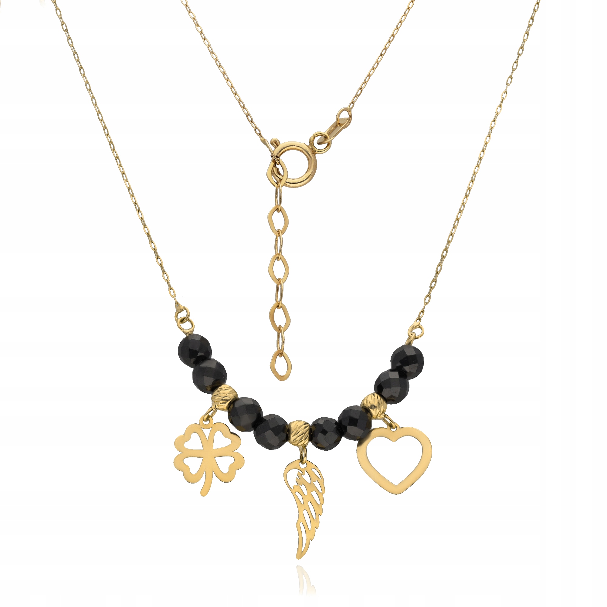 Dámský náhrdelník se srdíčkem a jetelovými Čtyřlístek na Svatba