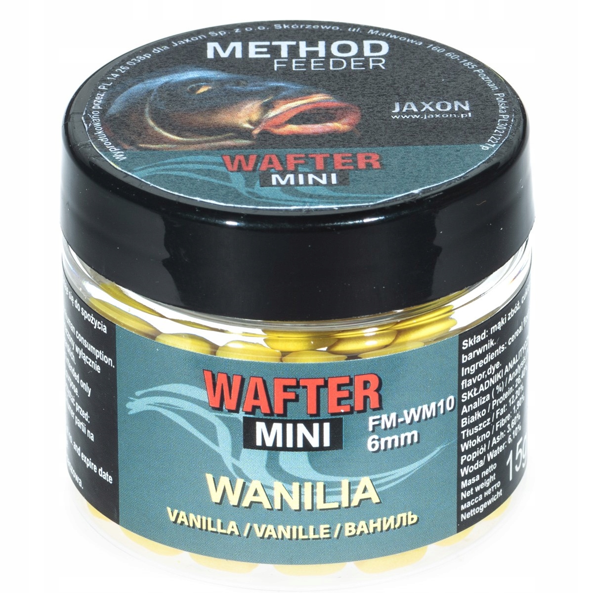 Wafter Mini Method Feeder Wanilia 15g 6mm Lekko Unosi Się Nad Dnem