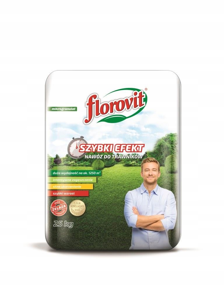 Hnojivo na trávníky rychlý efekt 25 kg Florovit