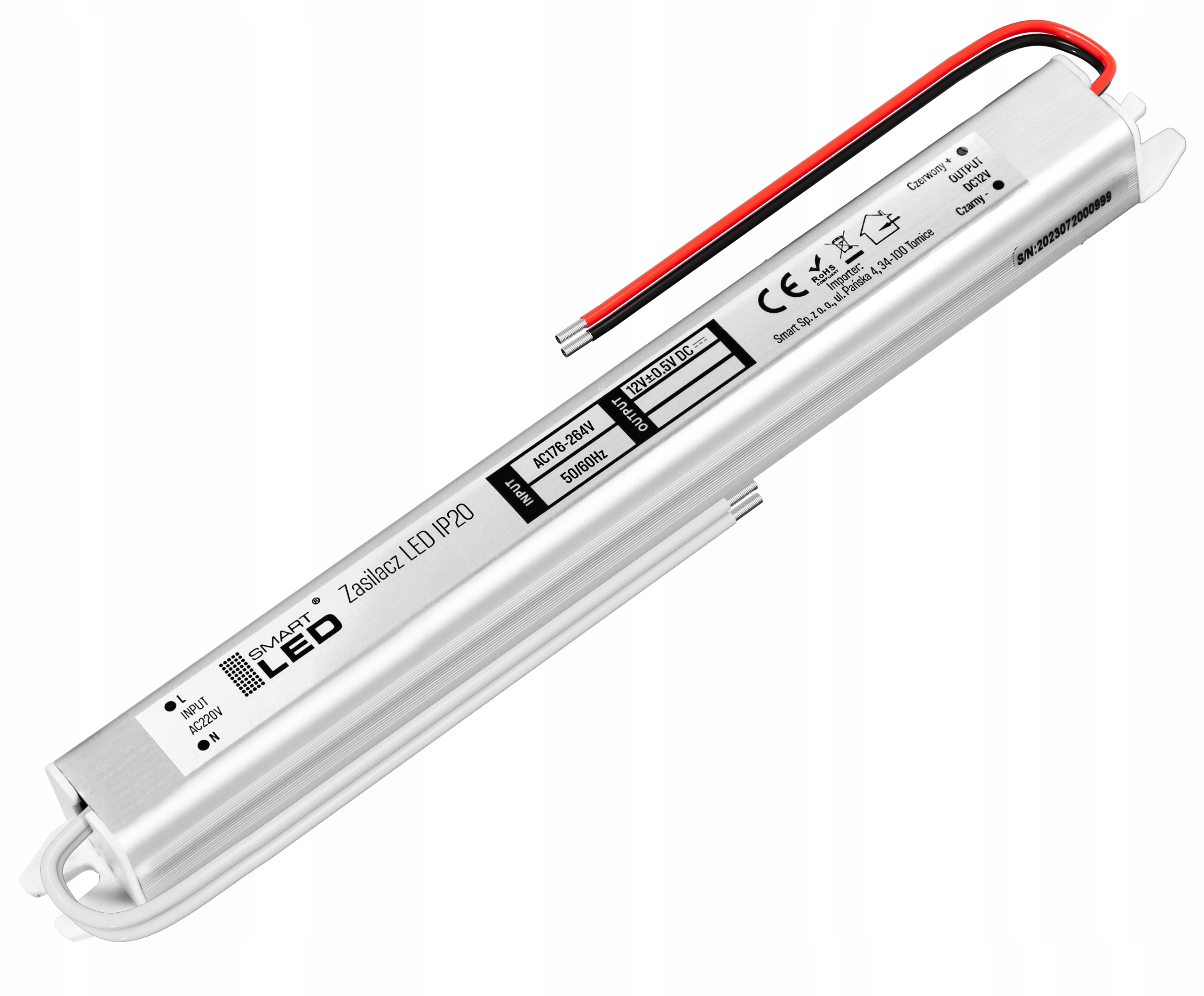 Zasilacz LED 12V 24W 2A Do Taśm Taśmy Transformator Ultra Slim Cienki Kod producenta SmartLED