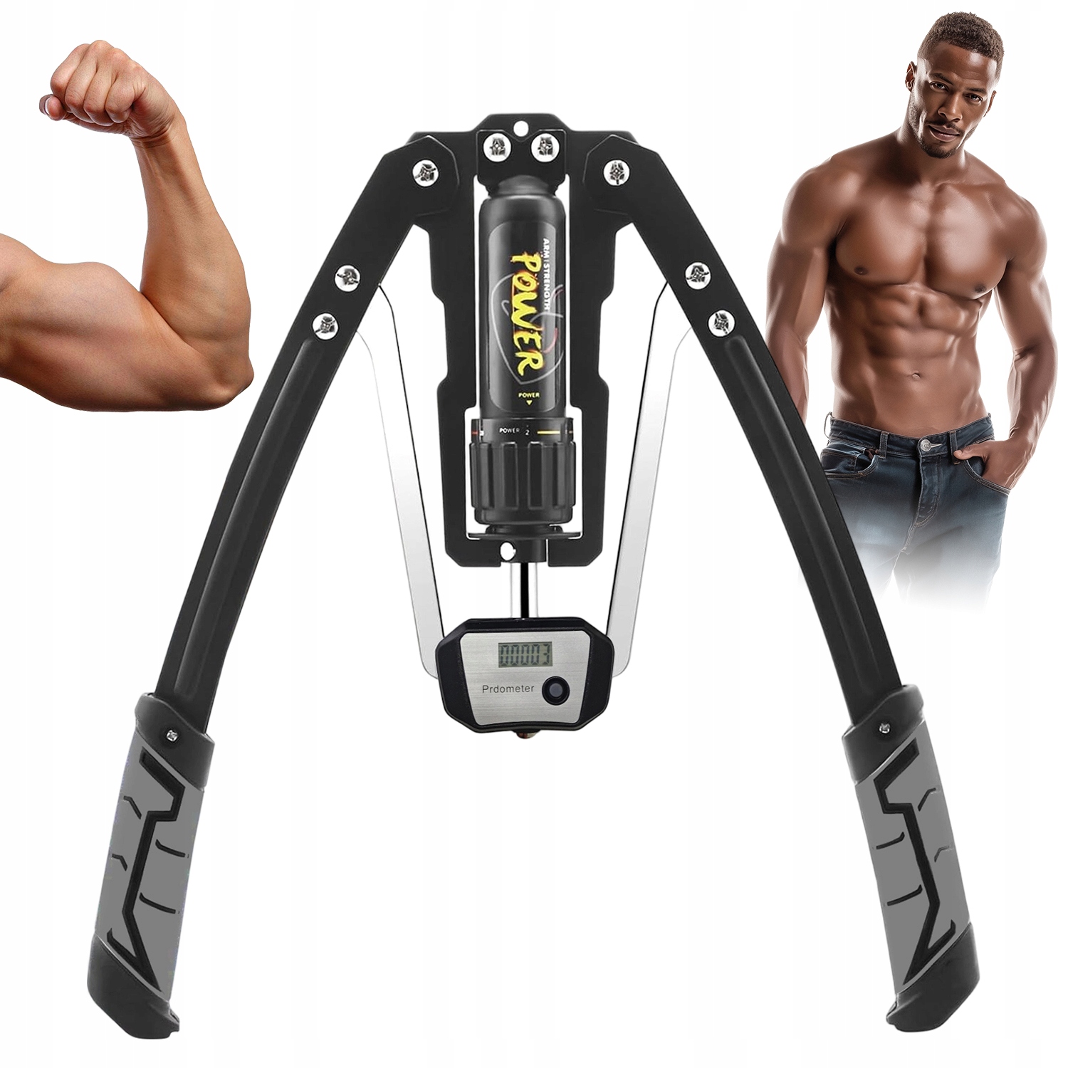 Regulowany Wzmacniacz Mięśni Ramion Power Twister 10-200KG Ćwiczeń Fitness