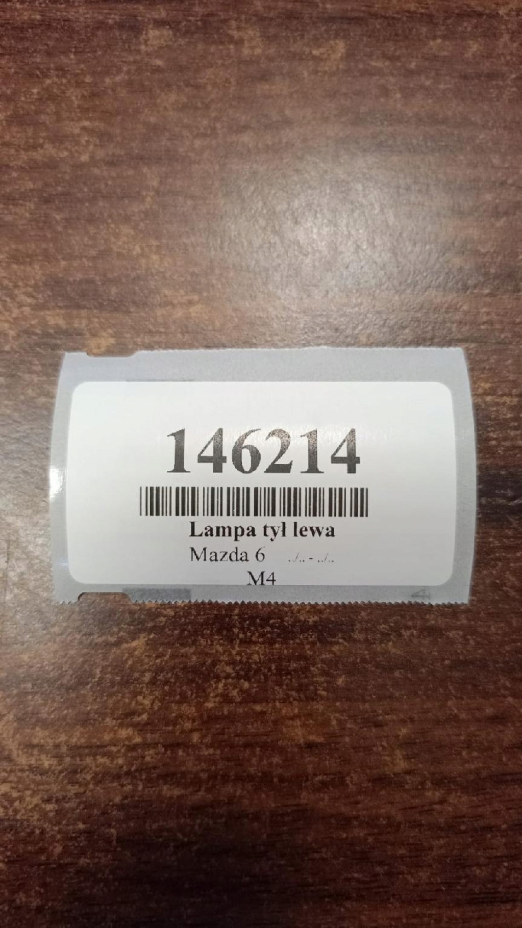 MAZDA 6 light left rear part 2XL950100