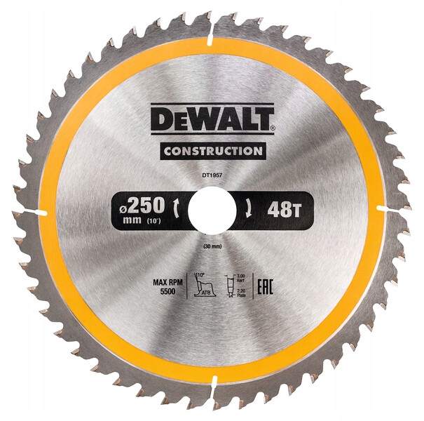 

Dewalt Tarcza 250MM Do Drewna DW717 DWS778 DWE7492