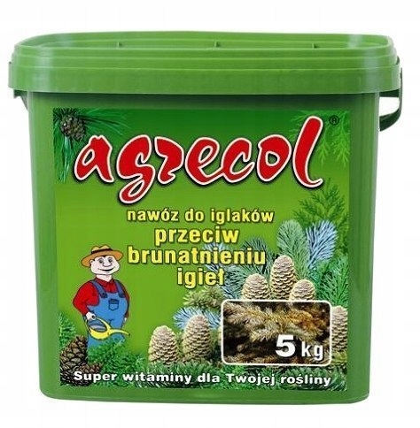 Hnojivo pro jehličnany proti zhnědnutí minerálních jehel 5 kg Agrecol