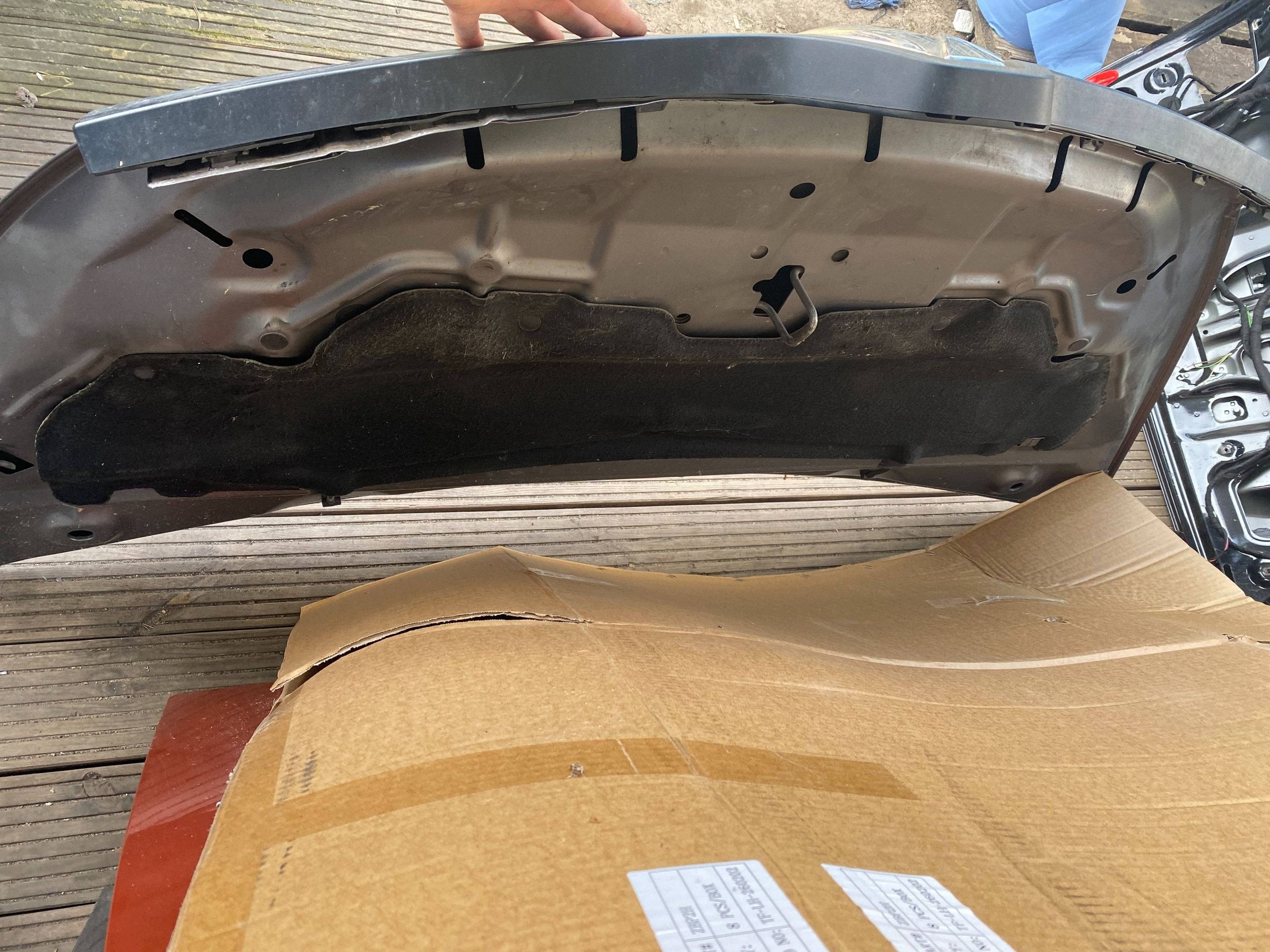 RENAULT TRAFIC III complete bonnet cover front TEKNG KNG grey