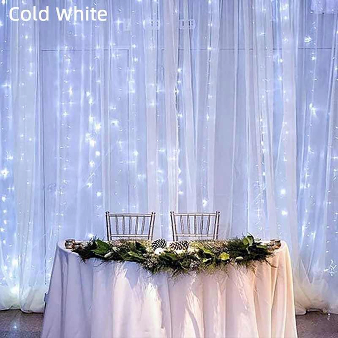 

Kurtyna świetlna Led Drucik 3x3m, pilot, 8 trybów