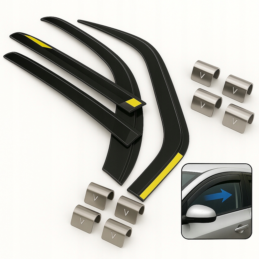 Deflektory skel Heko pro Fiat Grande Punto/evo 5D od roku 2006