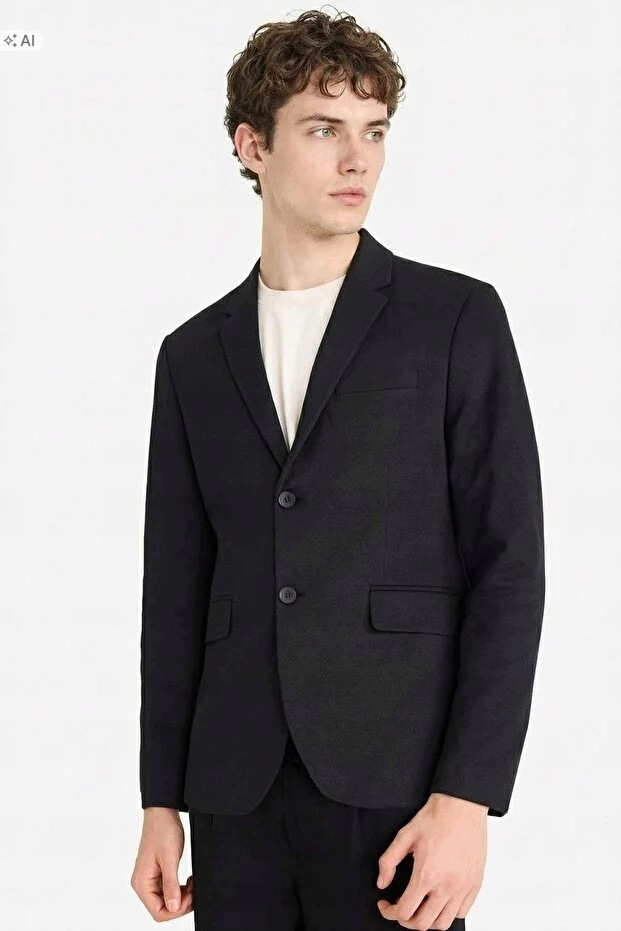 Defacto Hladký Pánský Sako Elegantní Minimalistický Klasický 58 5IA